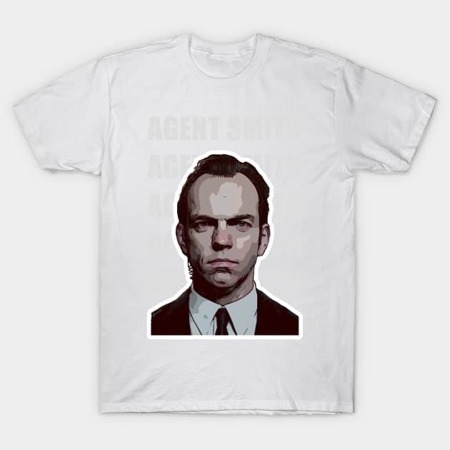 Agent Smith Vector Art T-Shirt by Playful Creatives